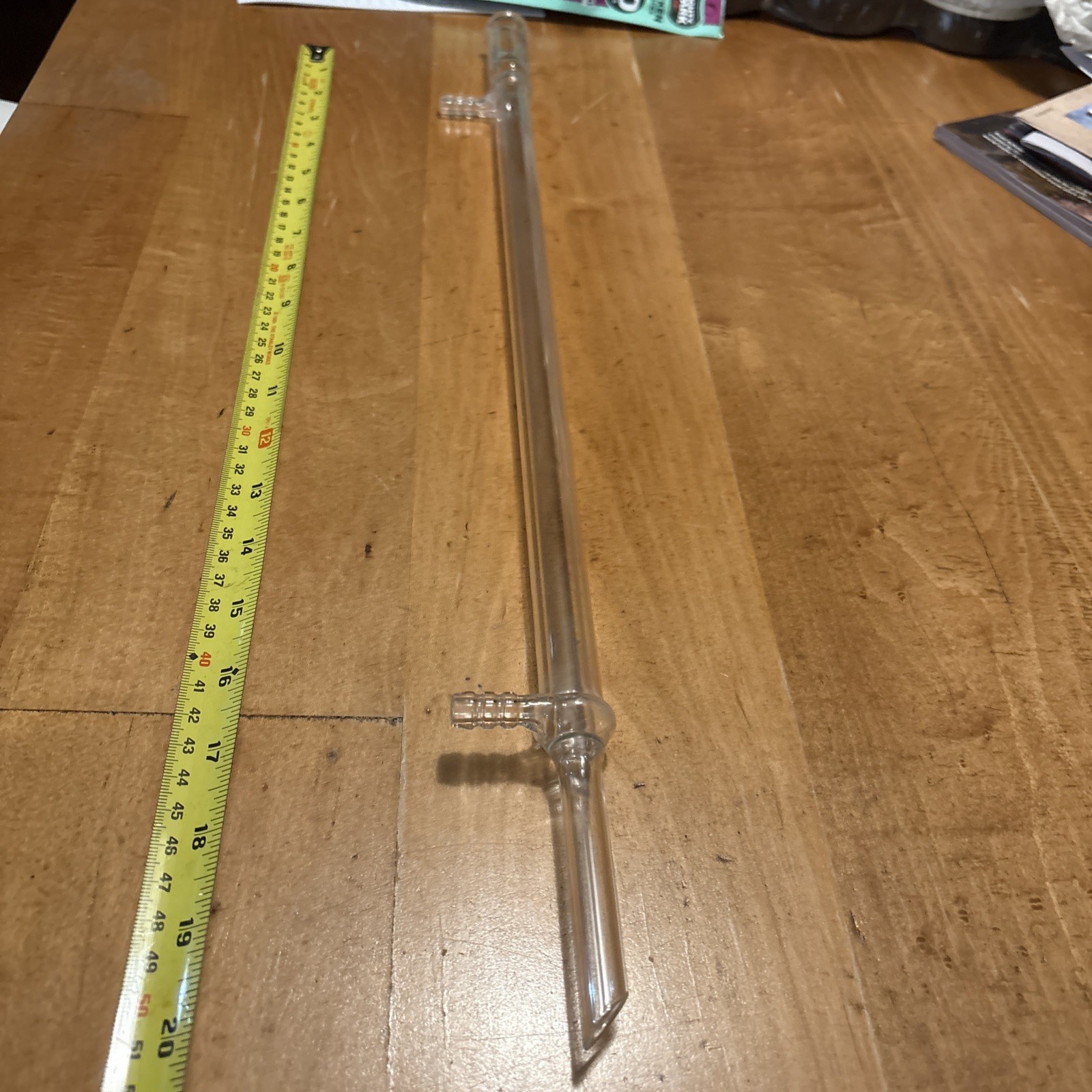 Corning Pyrex 21.5 Inch Dual Filter/ Tubing Openings 19/22 condenser