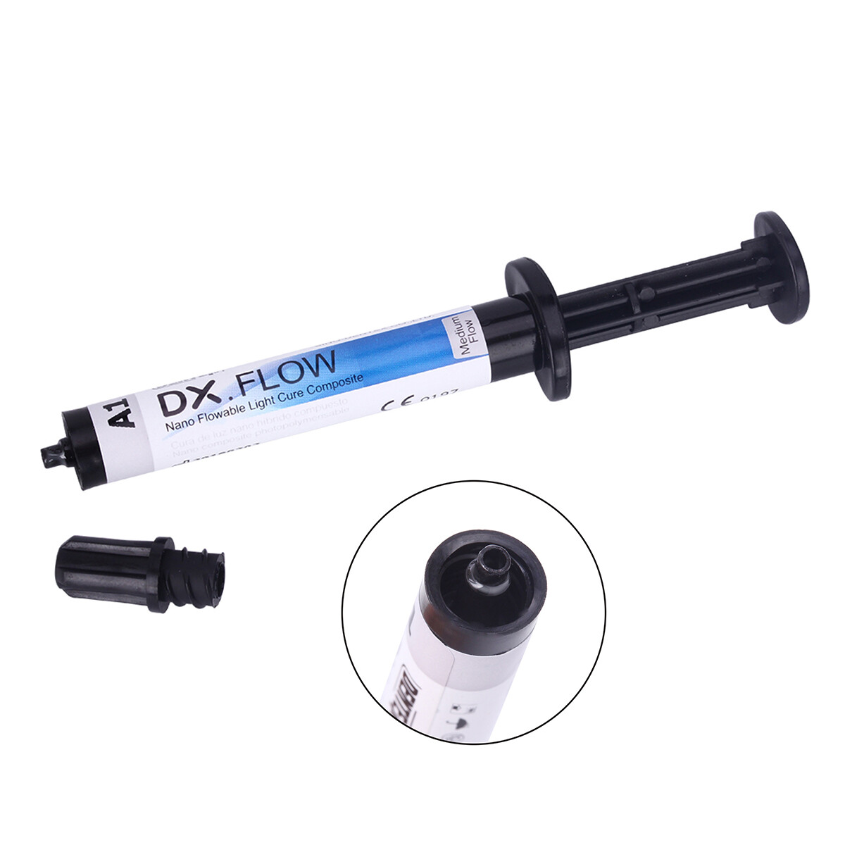 3Pcs Dental Dentex Flowable Light Cure Composite Resin Medium Flow A1 A2 A3 Kit