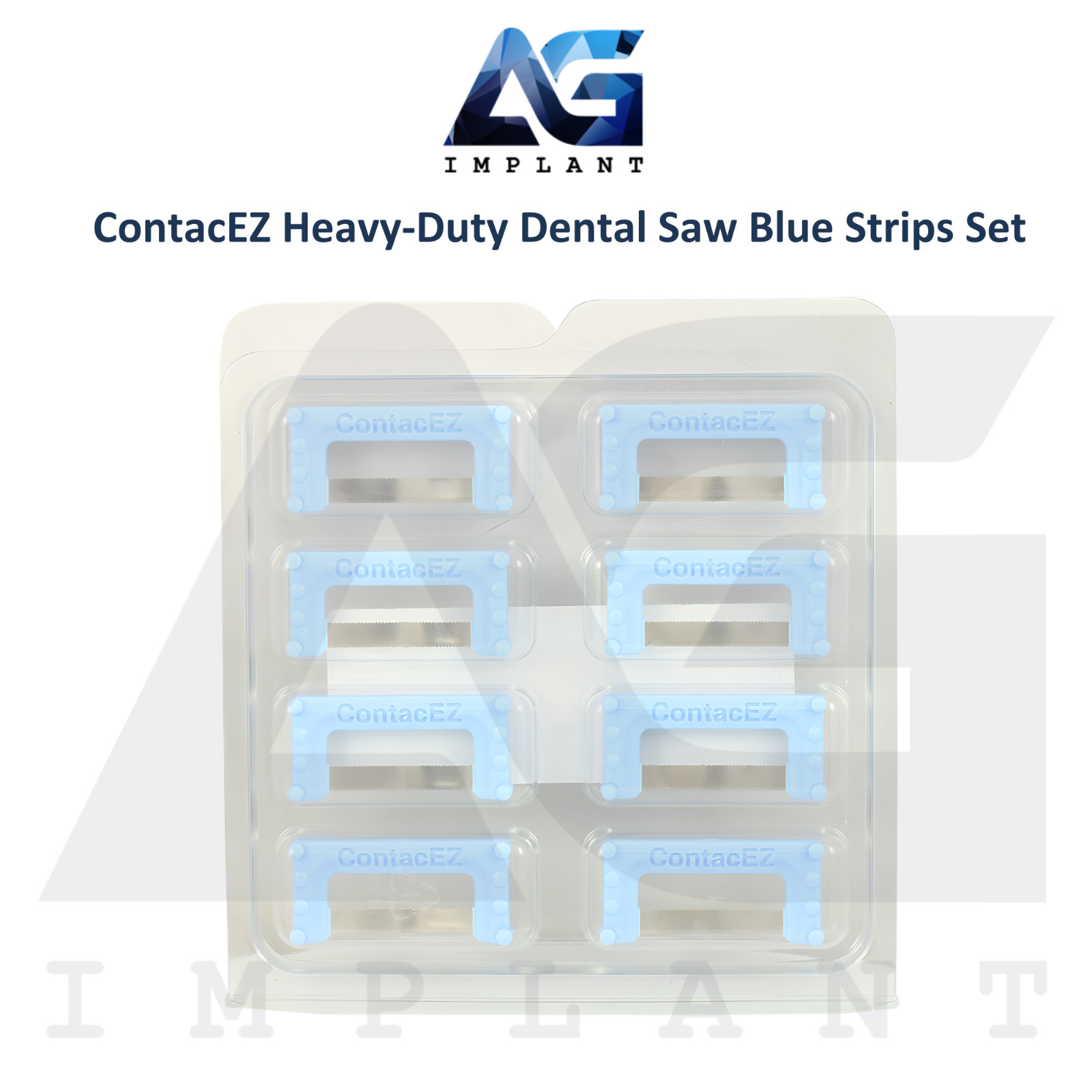 ContacEZ Heavy Duty Dental Saw Blue Strips Restorative System 8pcs Single-handed