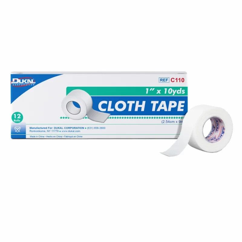 NEW! Dukal Cloth Tape Non-Sterile 1″ x 10 yds #C110 12/BX