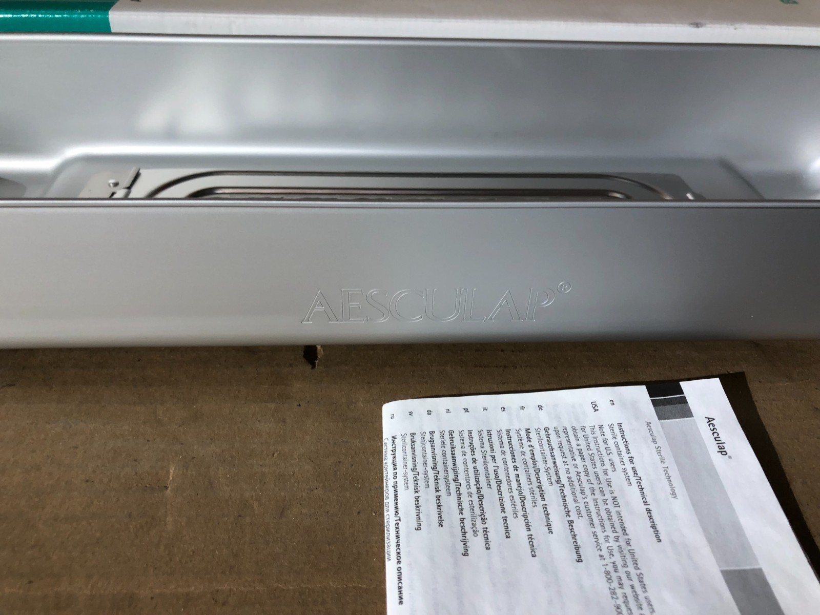 Aesculap JN021 Sterilization Container Bottom Case 21.5X6X3″ New