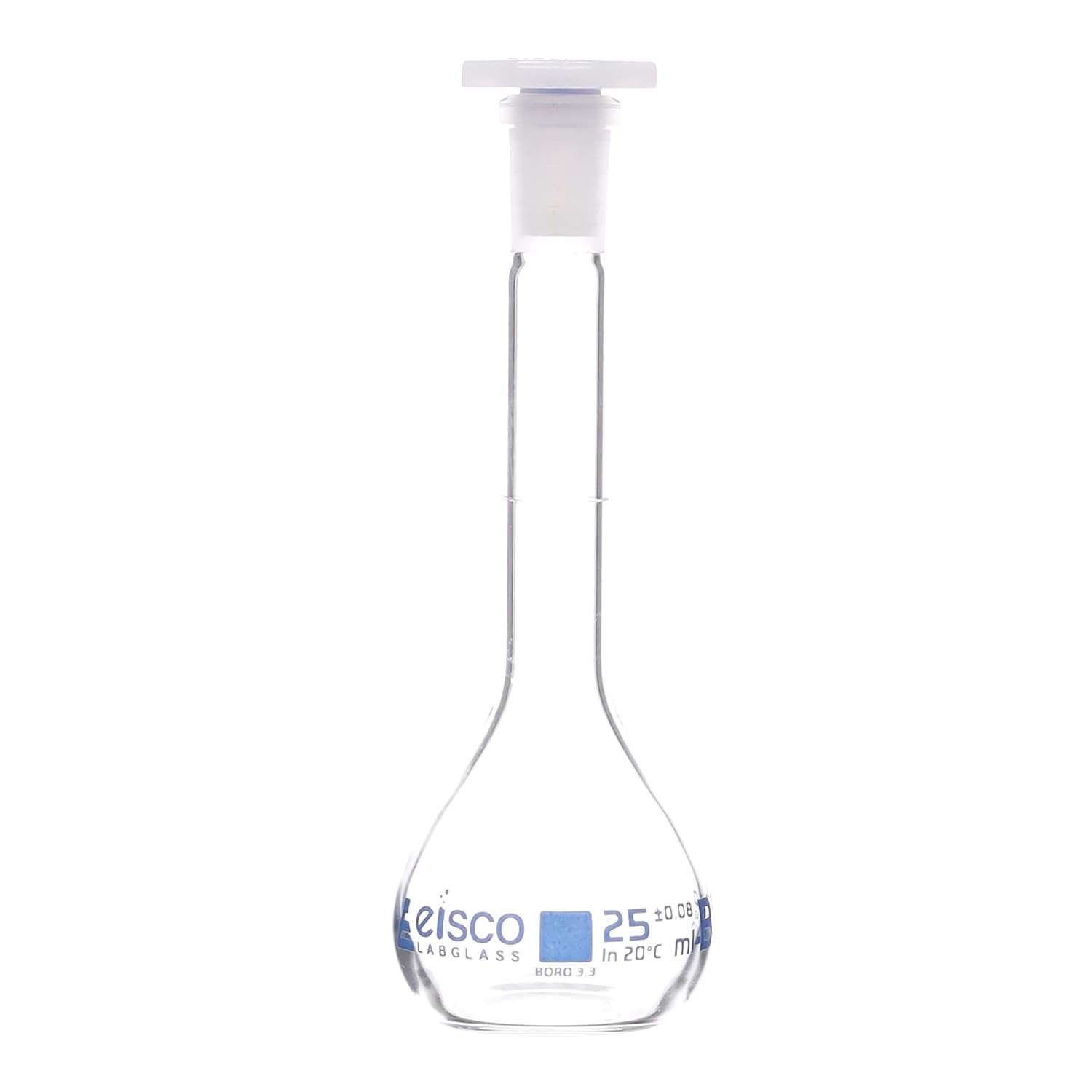 25Ml Volumetric Flask Borosilicate Glass Lab Grade