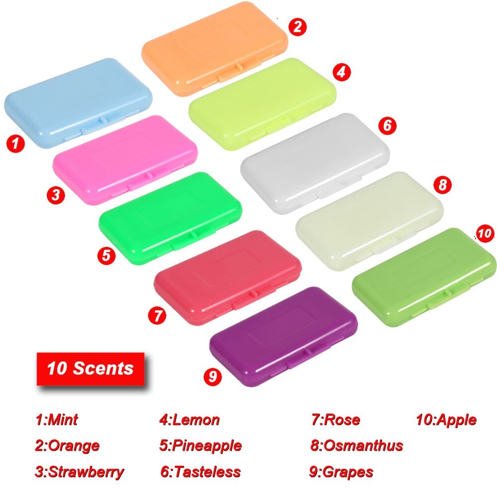 50Pcs 10Box Dental Ortho Relief Wax fit Brackets Braces Gum Irritation 10 Scents