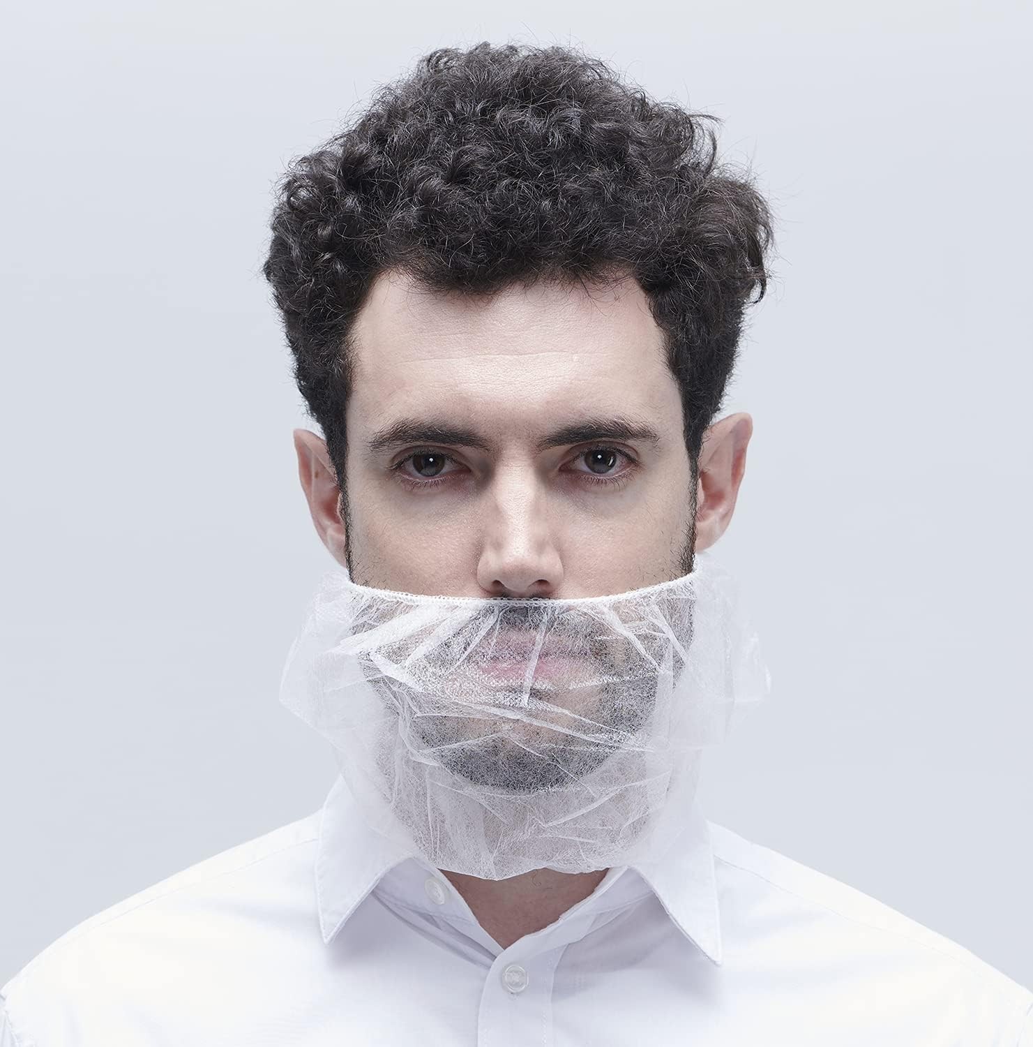 Disposable Beard Covers Protector, Disposable Bouffant Beard Net 19×9 inch – …
