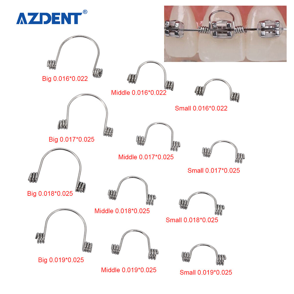 10pcs Dental Orthodontic Anterior Teeth Torque Rectangular Springs Closed Coil