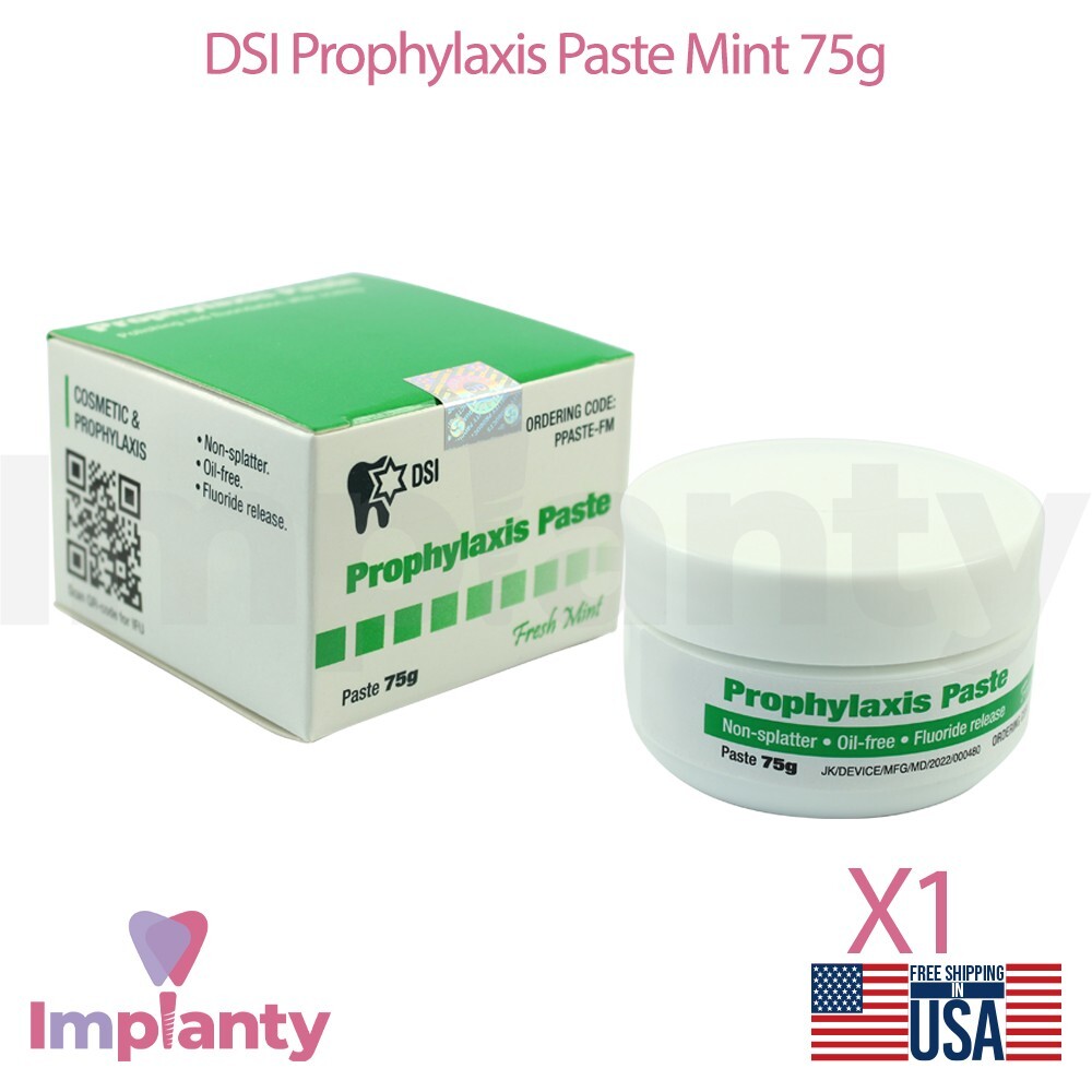 Prophy Prophylaxis Paste 75g Fresh Mint Flavor Dental Lab Polishing & Cleaning