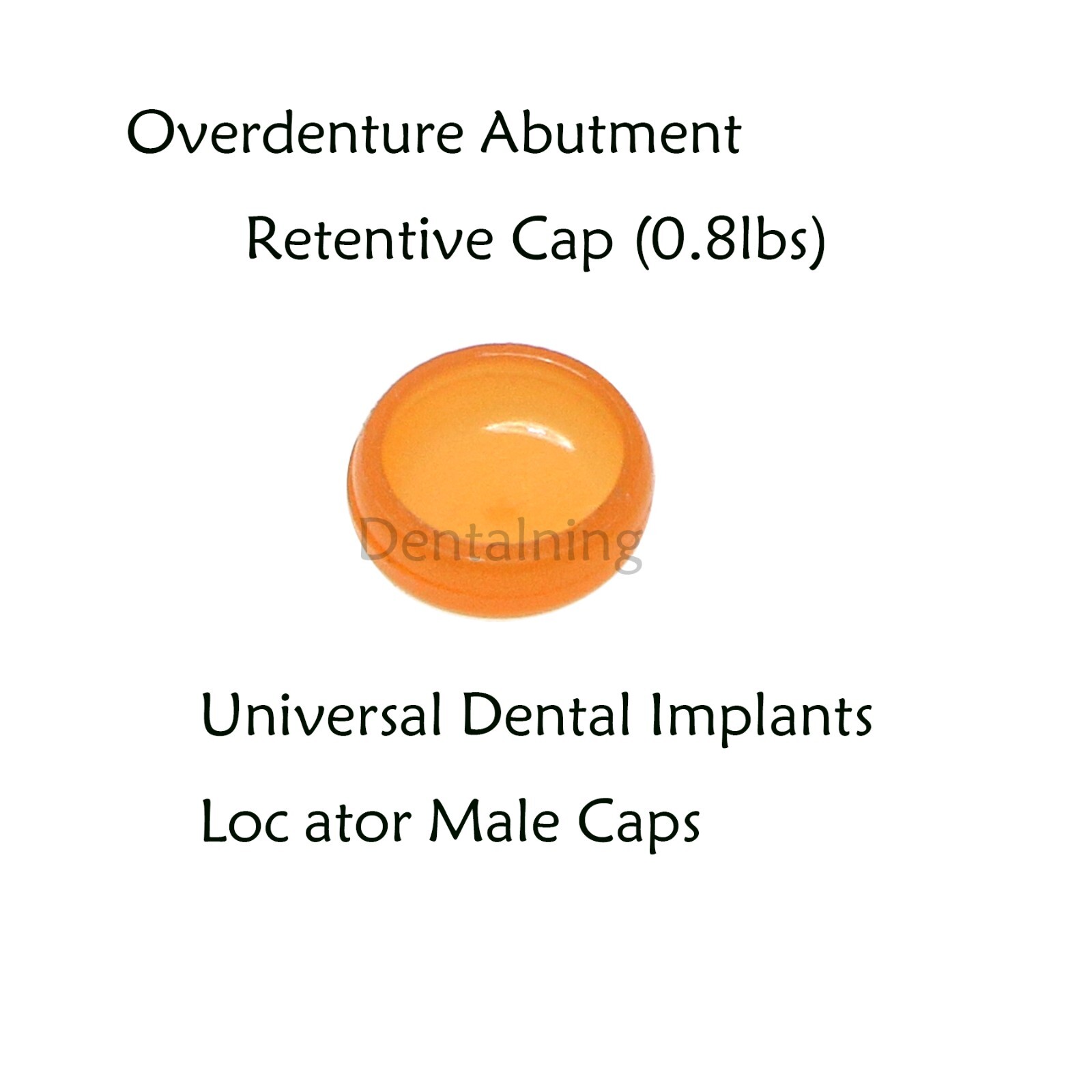 US Dental overdenture Retention Caps Replacement Inserts 1.2/2.4Lbs/Metal Caps