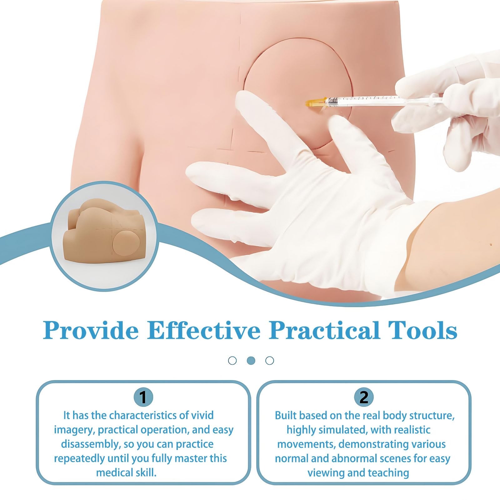 Hip Injection Training Simulator – Realistic Buttock Muscle Injection Trainin…