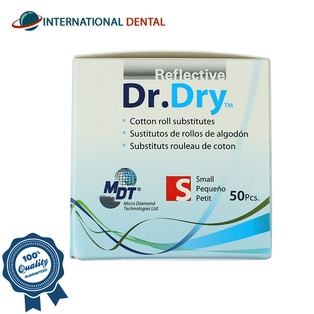 Dental MDT Dr.Dry Cotton Roll Substitute Reflective Dry Workspace Pads 50pcs