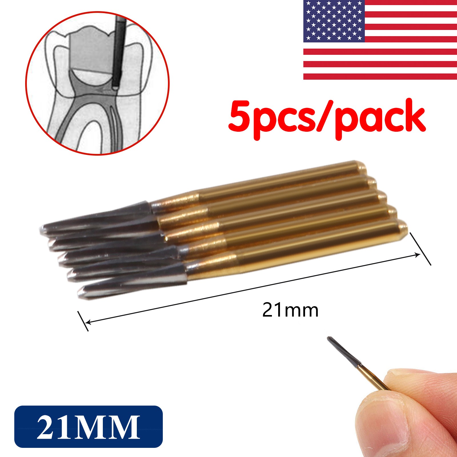 Dental FG Surgical Tungsten Carbide Bur Round FG XL 25mm 5Pcs/Pack