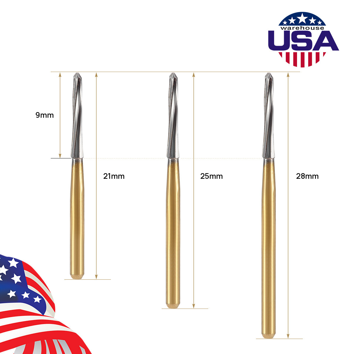 Dental E-generator LED High Speed Handpiece2/4Holes /Endodontic Carbide Burs