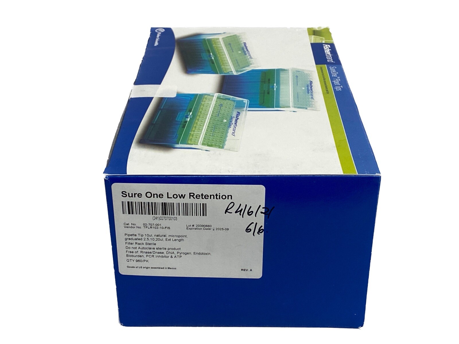 (960) FISHERBRAND SureOne 10uL Low Retention Filtered Pipet Tips 02-707-001