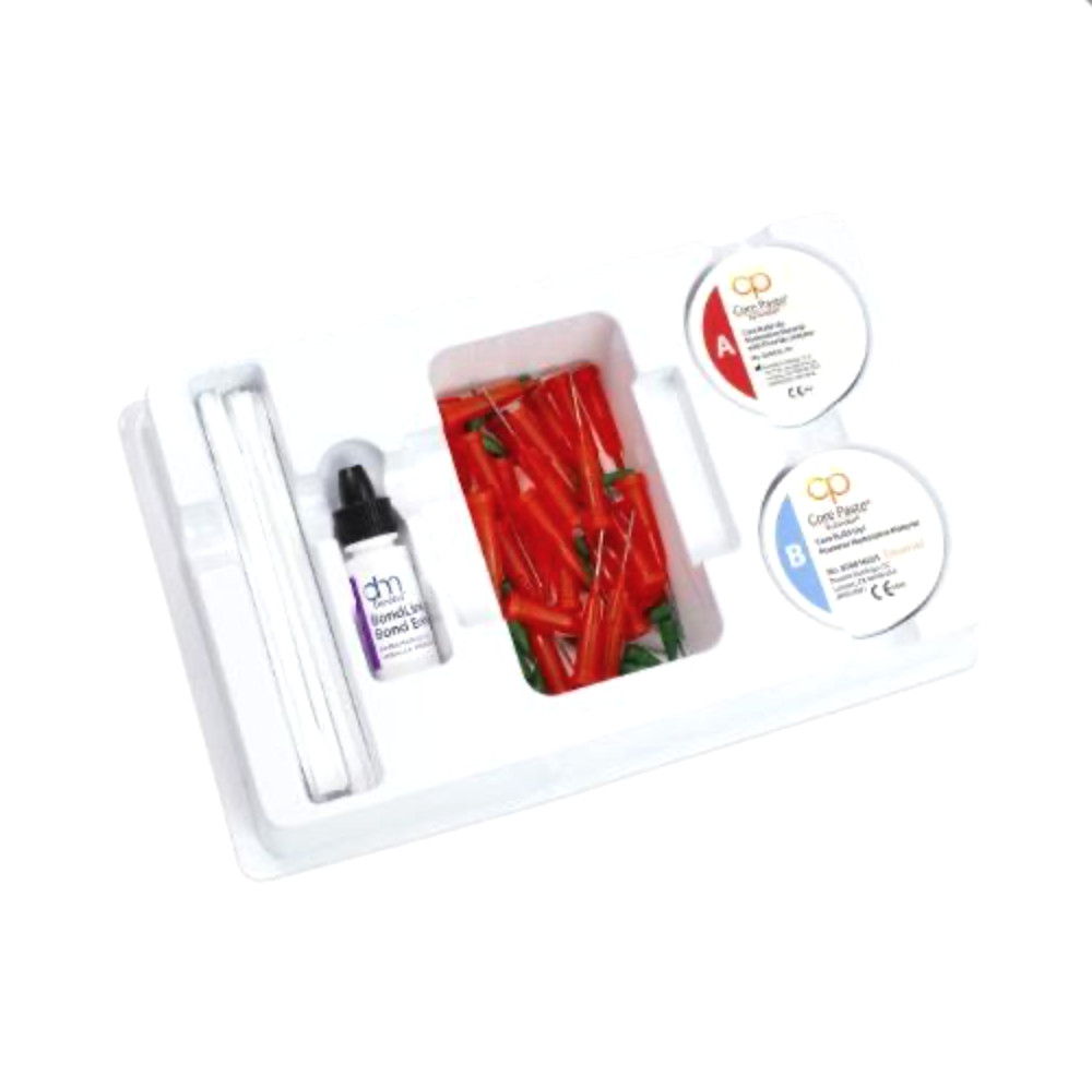 Denmat 030622100 Core Paste Composite Regular Set with Fluoride White Jar Kit