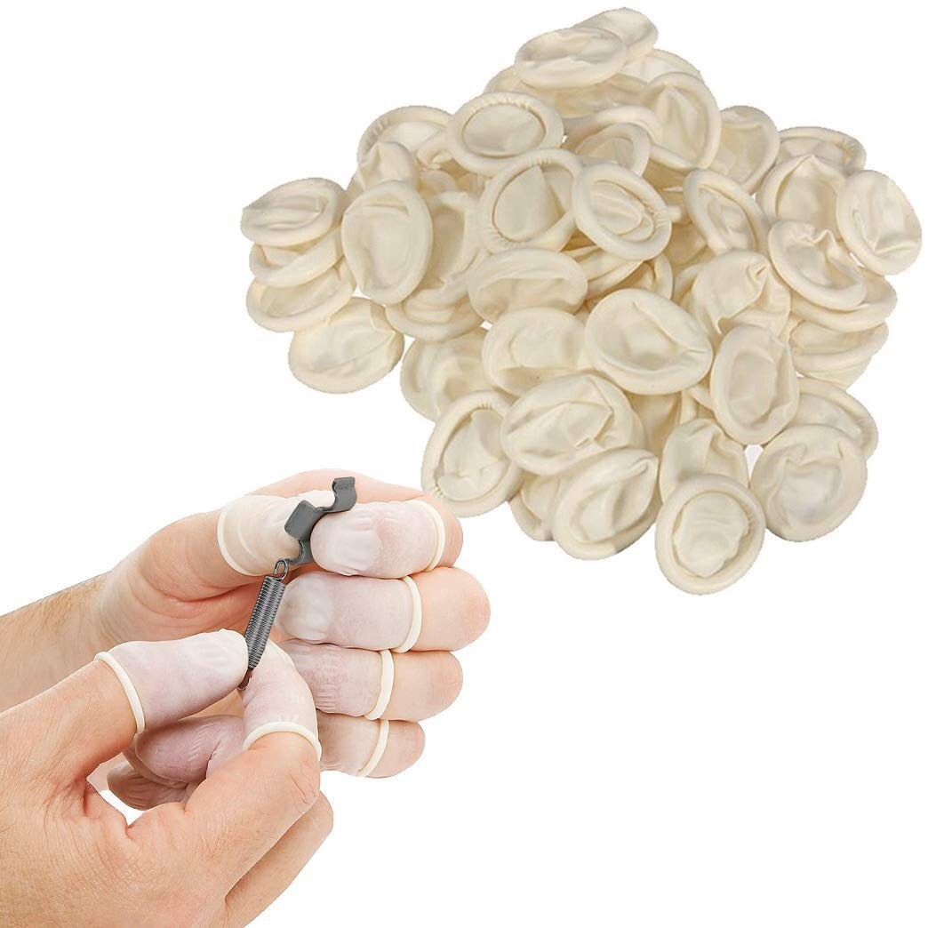 Latex-Free Finger Covers – 250 Stretchy Finger Gloves for Multi-Use Protection