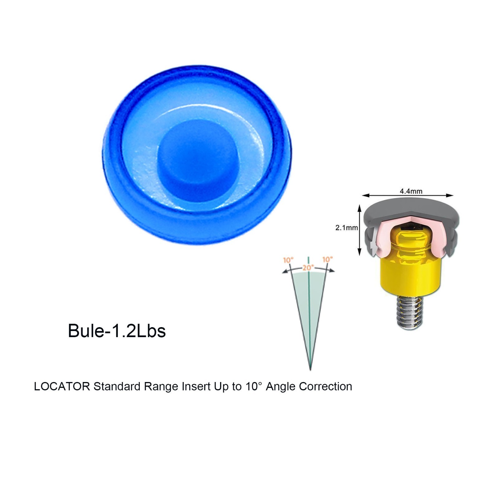 Dental Ti abutment for ZEST Locator System fits MegaGen Anyone/Dentiumm Implants