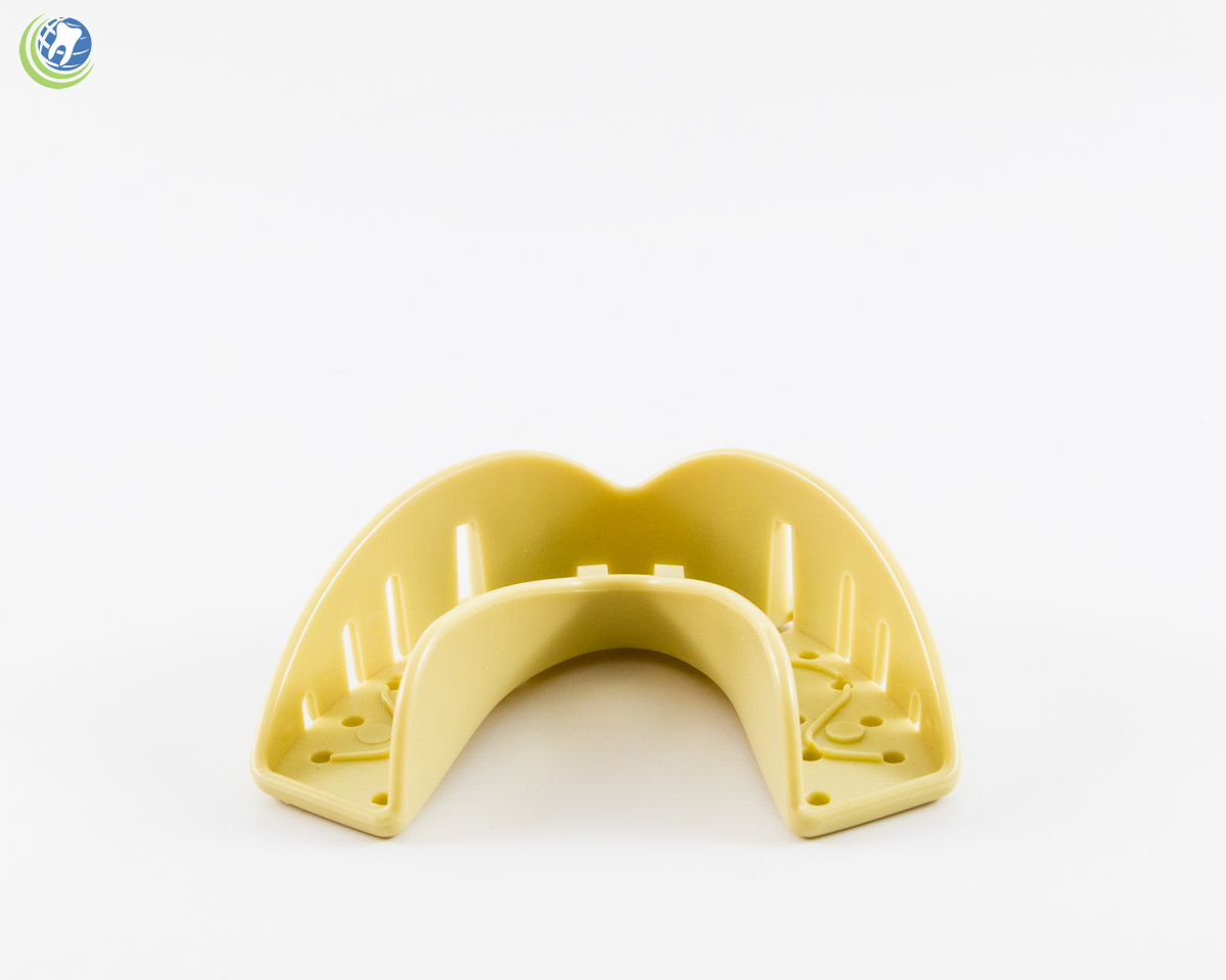 DISPOSABLE PLASTIC AUTOCLAVABLE IMPRESSION TRAYS LOWER LARGE LL #2 12/Bag