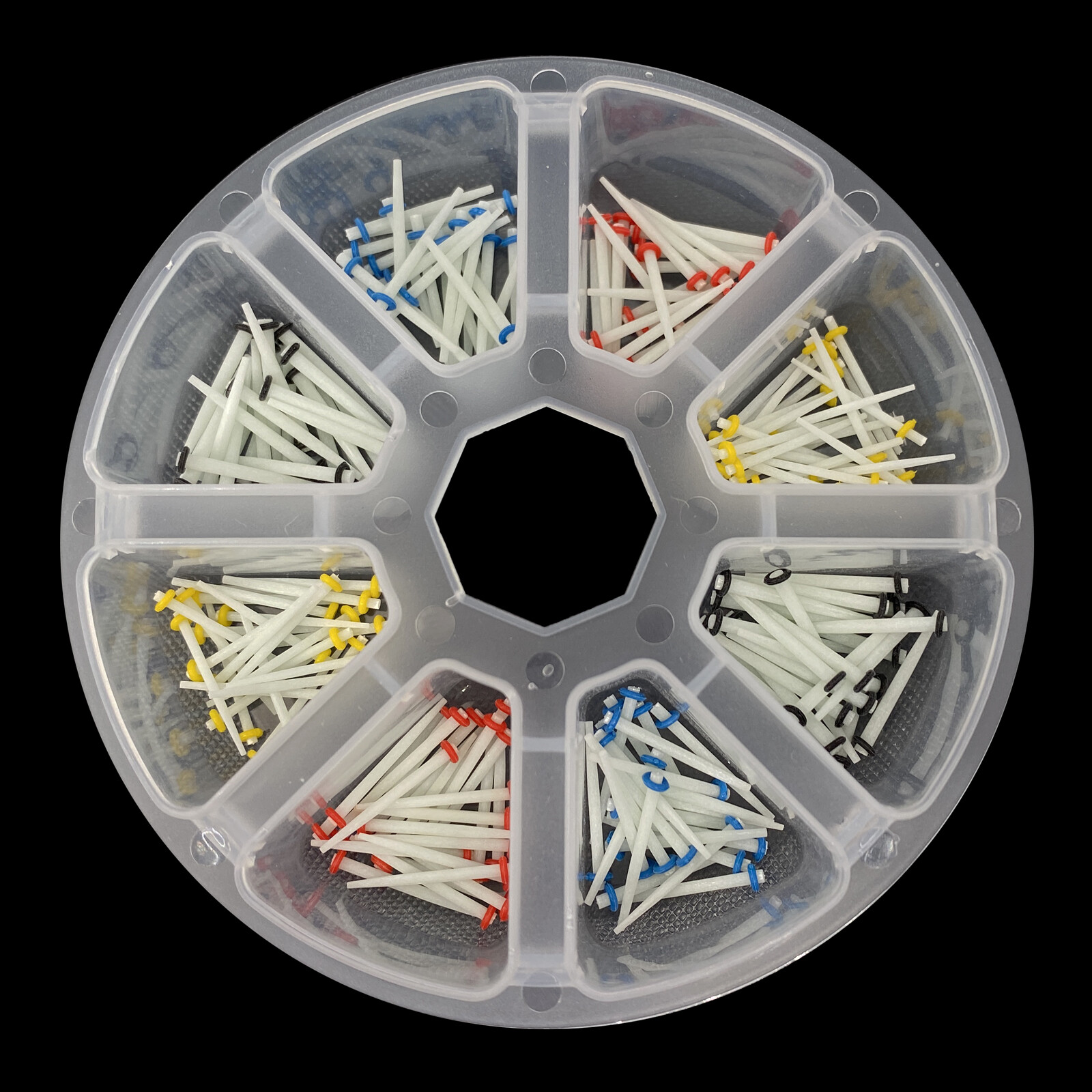 200 Pcs Dental Fiber Post Glass Quartz Teeth Restorative 1.0 1.2 1.4 1.6 1.8mm