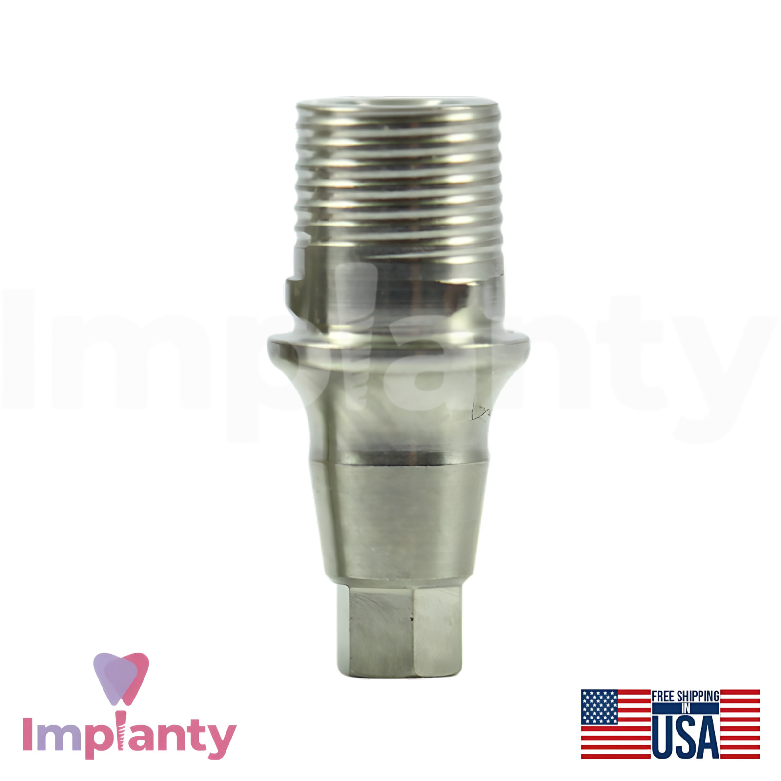 5x Neodent GM Compatible Titanium Base Ø4.5mm Prosthetic Grand Morse Connection