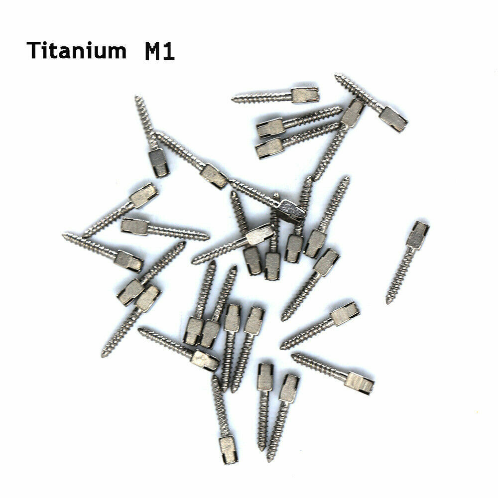 30Pcs Dental Conical Screw Posts Root Canal Pins Titanium Assorted All Size