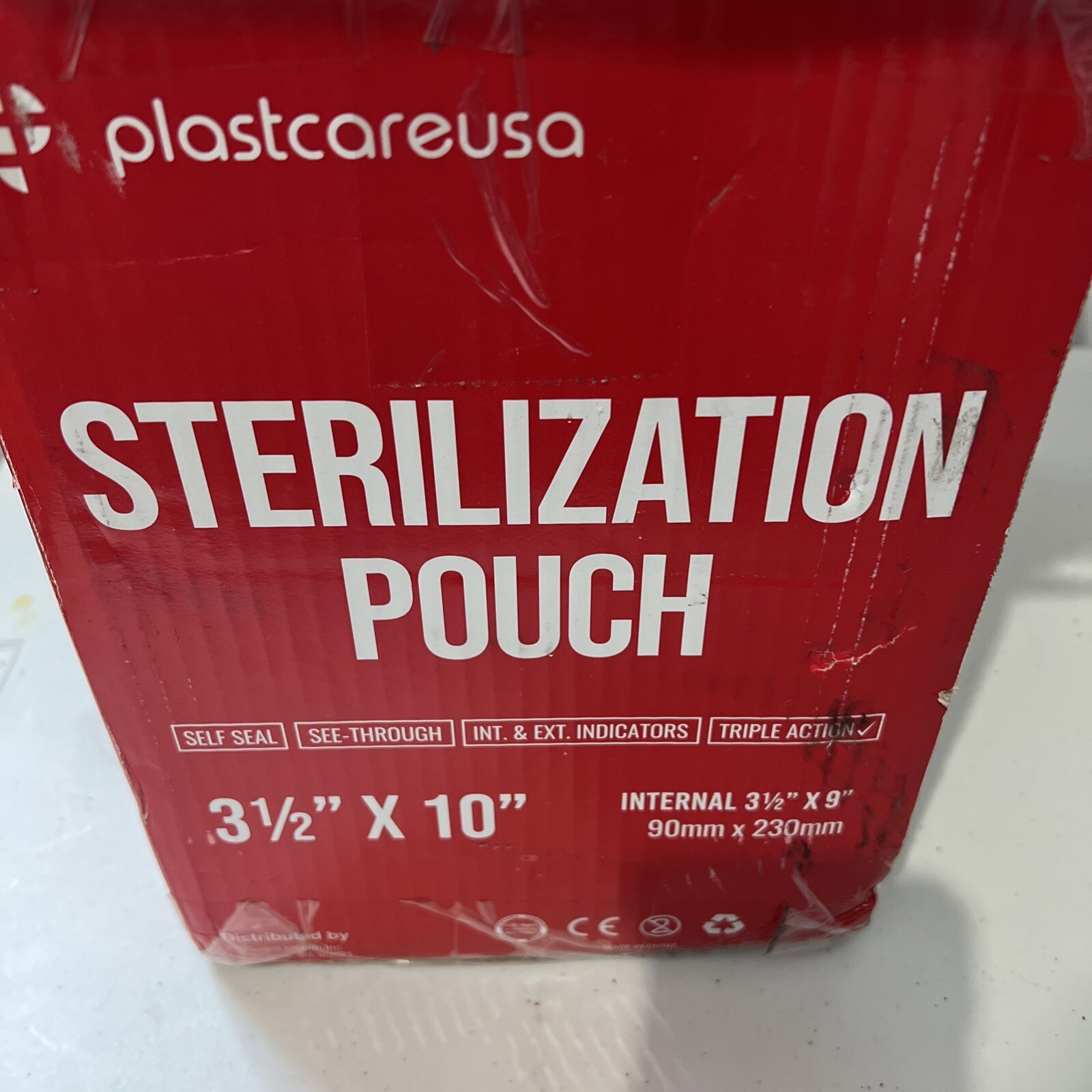 Plastcare USA Self Seal Sterilization Pouch, 3.5″ x 10″, 200/box – Case Of 10