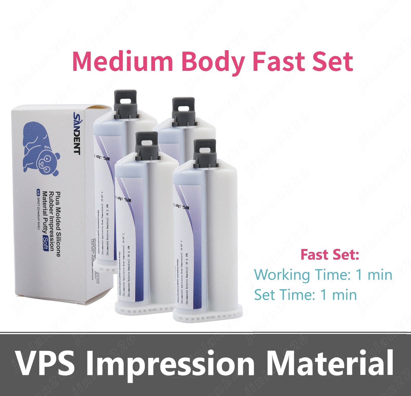 Dental VPS Impression Regular Set VPS Material VPS PVS 50ML Cartridges