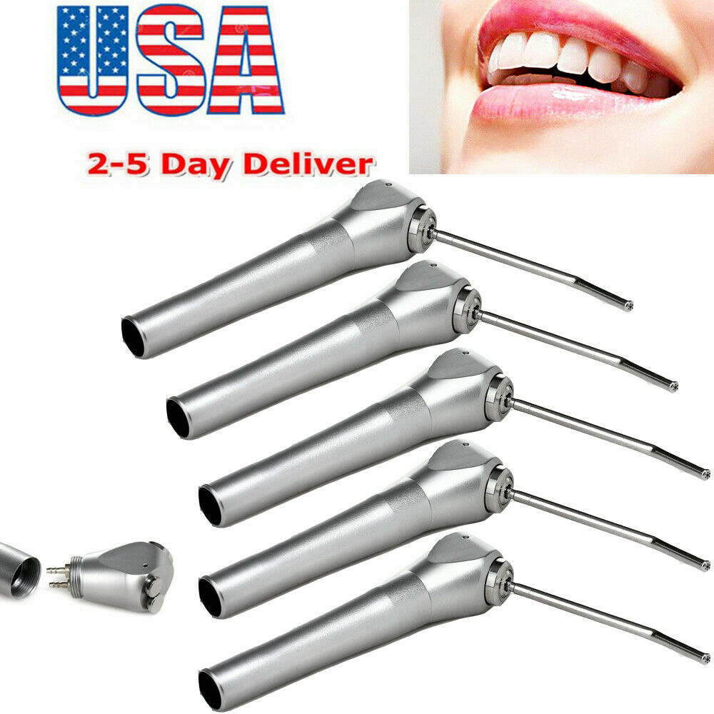 5PCS Dental Air Water Spray Triple 3-Way Syringe Handpiece +Nozzles Tips Tubes