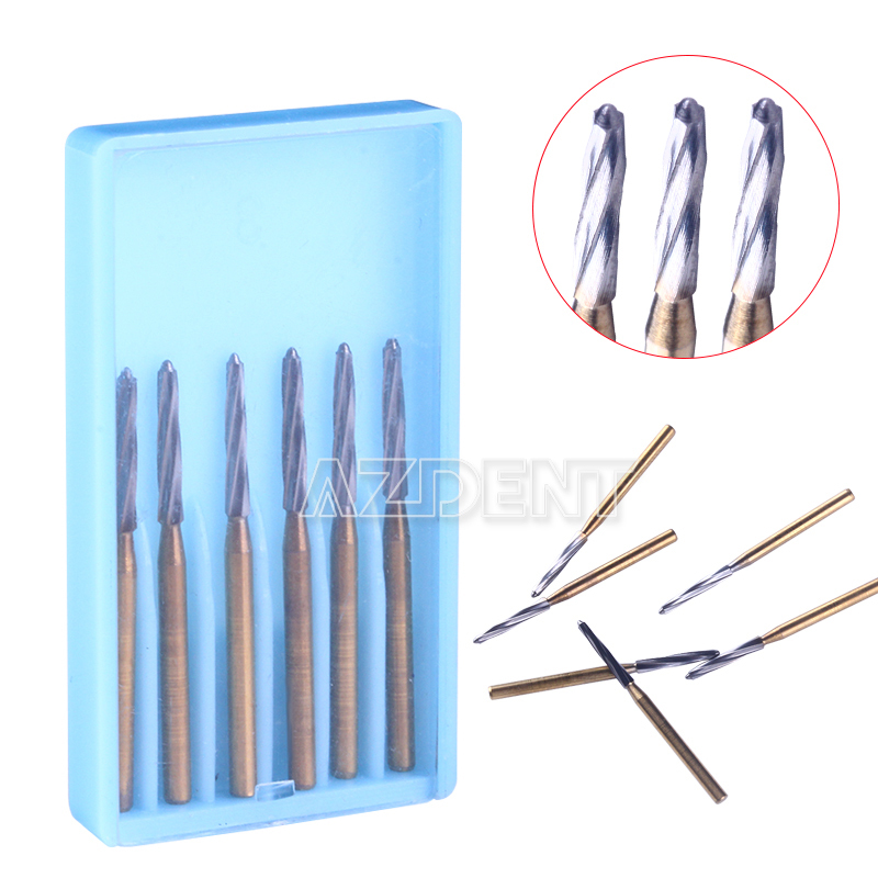 6Pcs/Pack Dental FG Burs Endo-Z 25mm Endodontic Tungsten Carbide Bur
