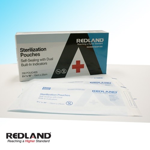2400 Pcs Medical Self-Sealing Sterilization Bag Pouch 5.25″x10″ REDLAND