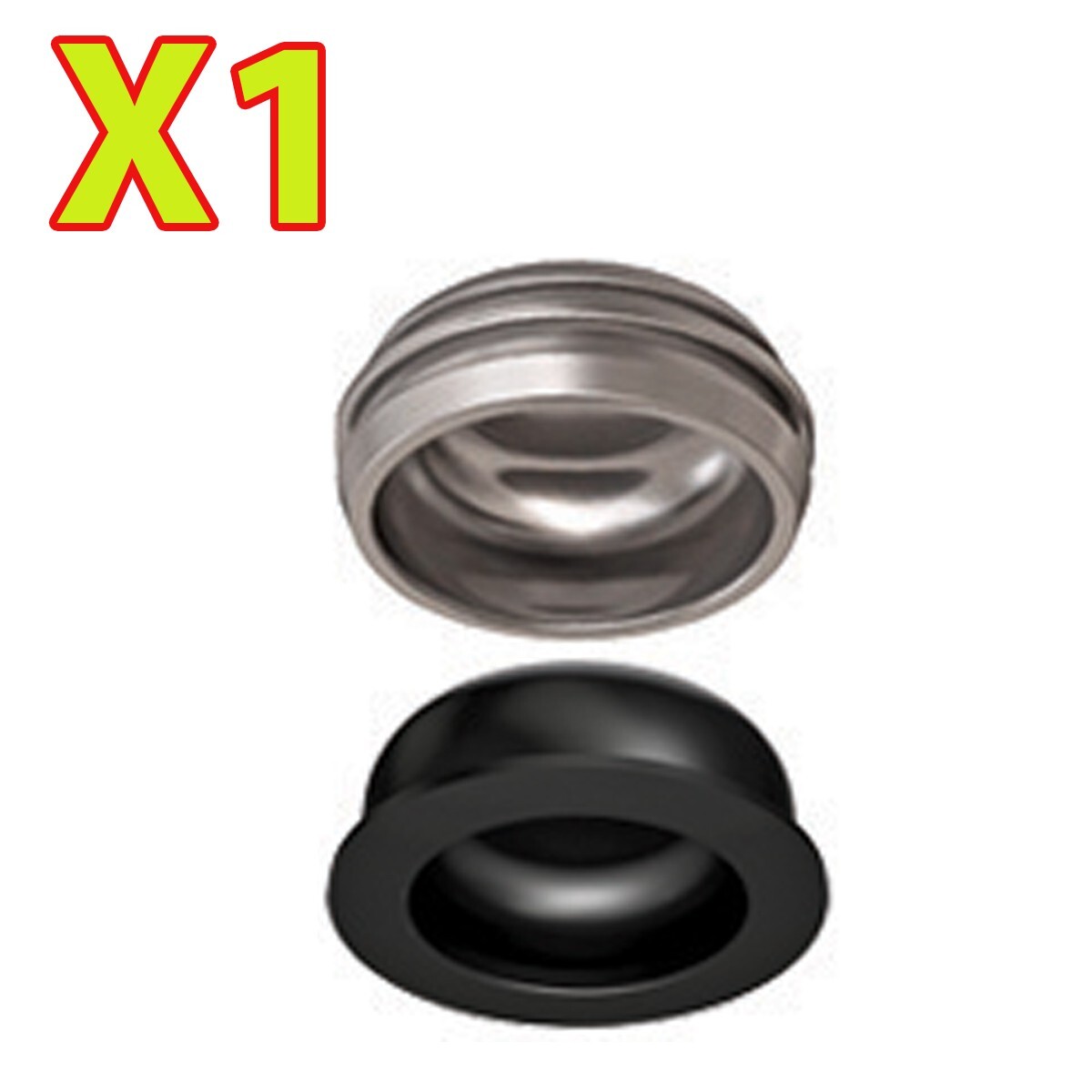 Overdenture Abutment Removable Replacement Metal Housing & Lab Cap Assembly (1)