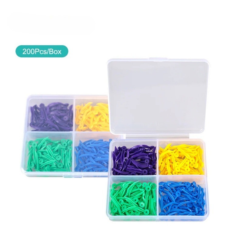 Dental Tooth Gap Wedges Disposable Plastic Wave Shape Wedges 4 Sizes L/M/S/XS