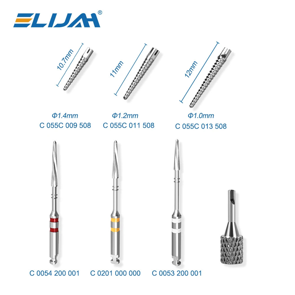Dental Endo Screw Posts Mooser System Integral Set CT4 Titanium Root Canal Pins