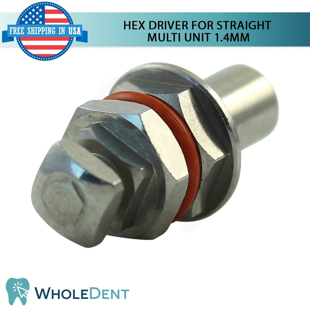 GDT Hex Driver For Straight Multi Unit 1.4mm Dental Abutment Fixation Tool Inst