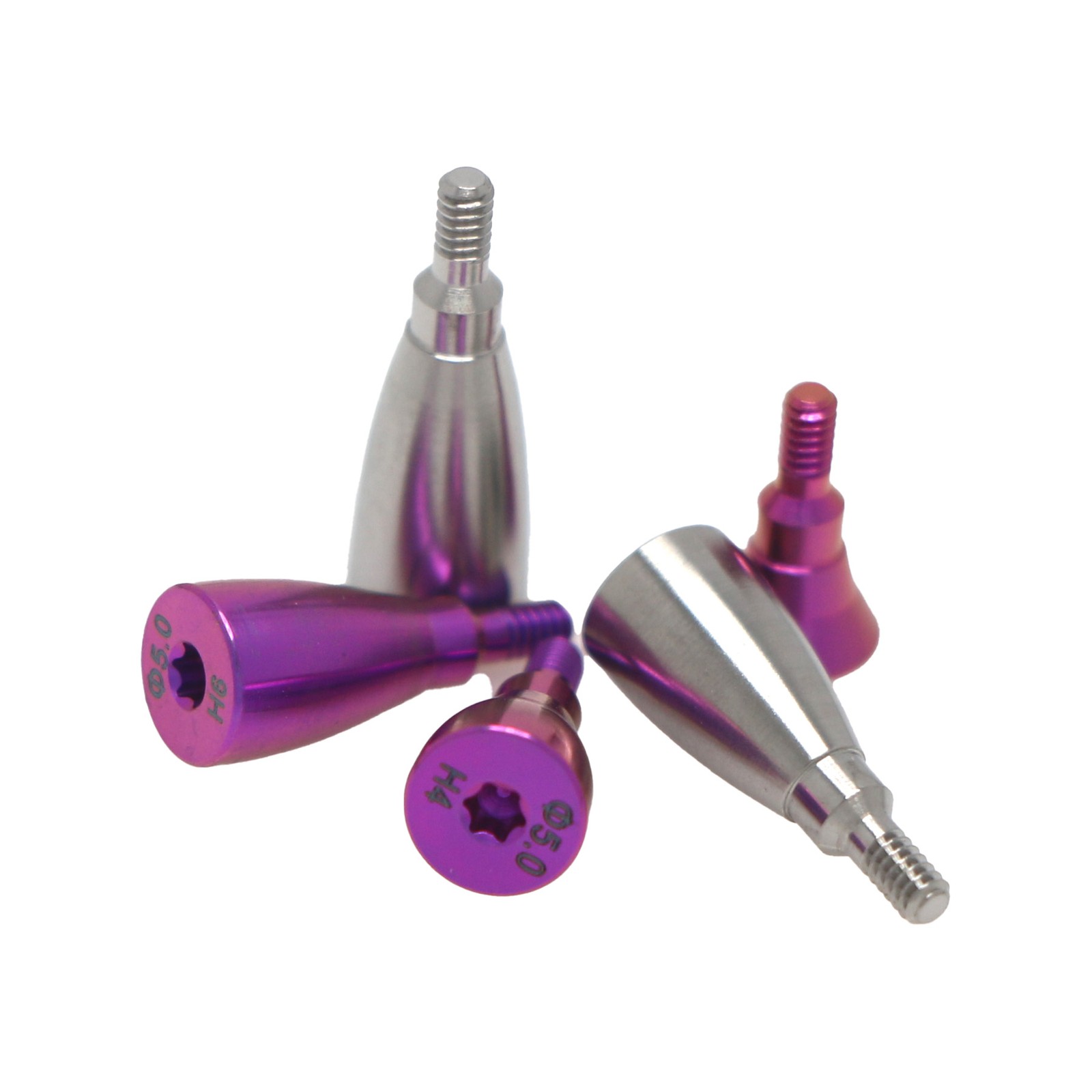 5Pcs Dental Healing Abutment & Closure Cap Fit Straumann BL/BLT NC RC Bone Level