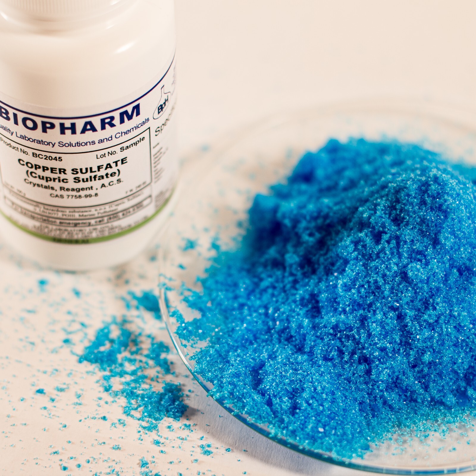 Copper Sulfate (Cupric Sulfate) Crystals, Reagent, ACS 100 Grams