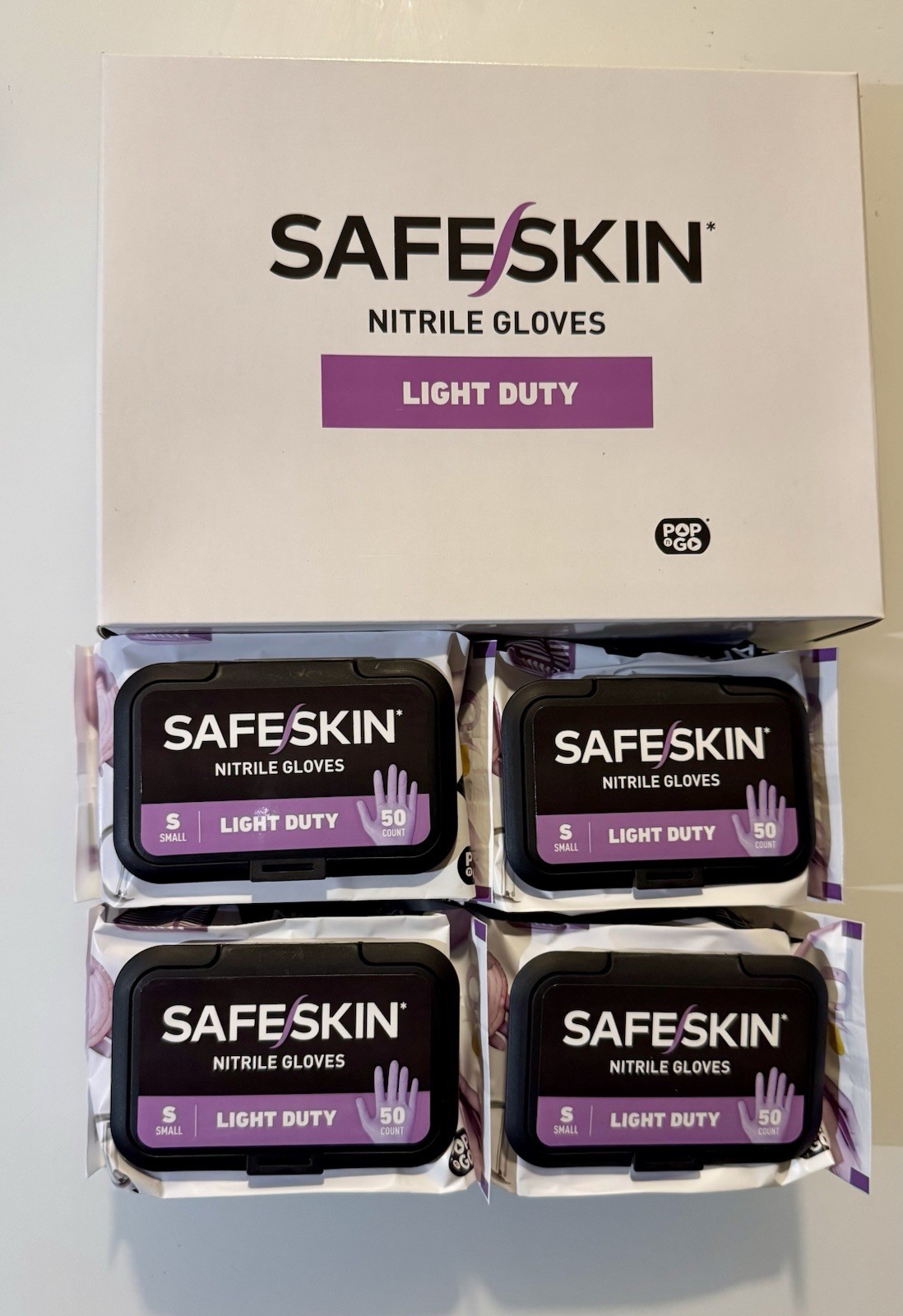 SafeSkin Light Duty Nitrile Gloves, Powder-Free, Small, Food/Medical Use 2000 Pk