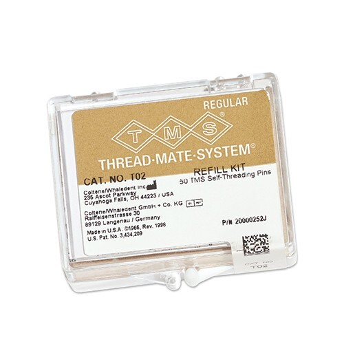 Coltene Thread Mate System Bulk Kit, 2in1, 4 x 100 pcs Minim Silver, Gold-Plate