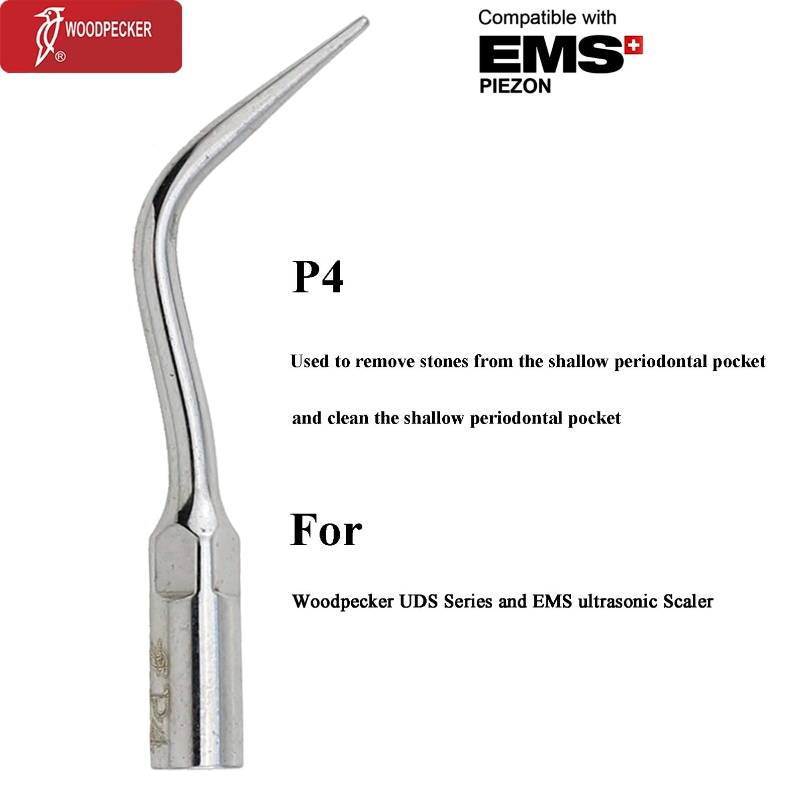 Woodpecker Dental Ultrasonic Piezo Scaler Tip Endo Perio DTE SATELEC EMS G1 P1 E