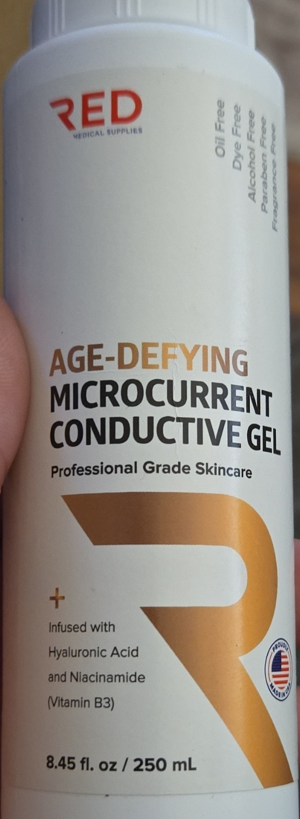 RED Medical Supplies Age-Defying Microcurrent Conductive Gel 8.45 fl oz/250 mL