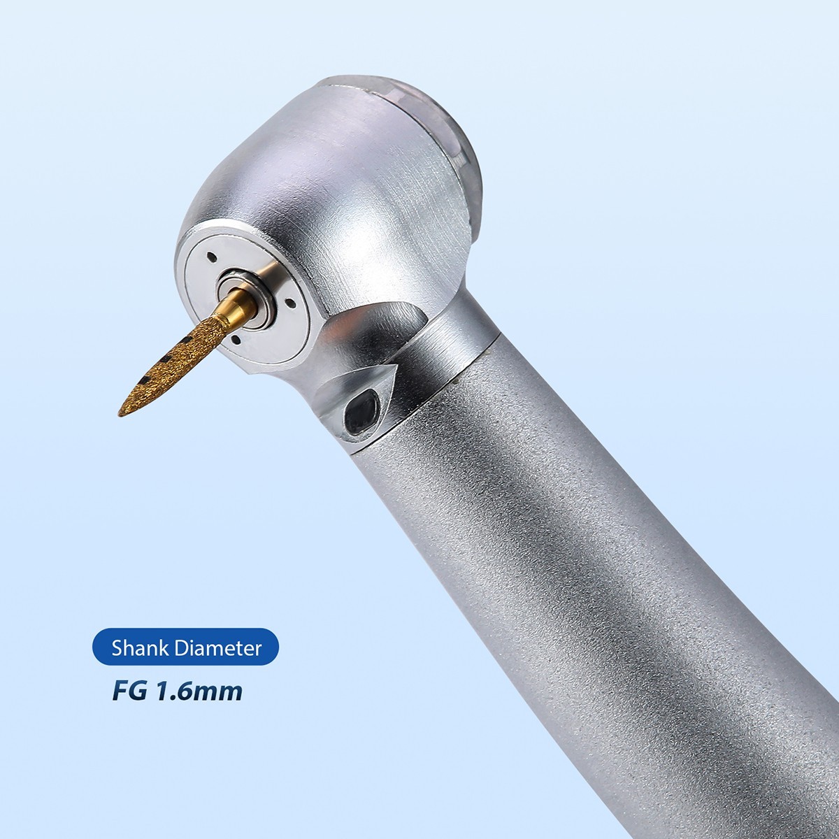 AZDENT Dental BOPT Vertical Preparation Diamond Burs FG 1.6mm Titanium Plating