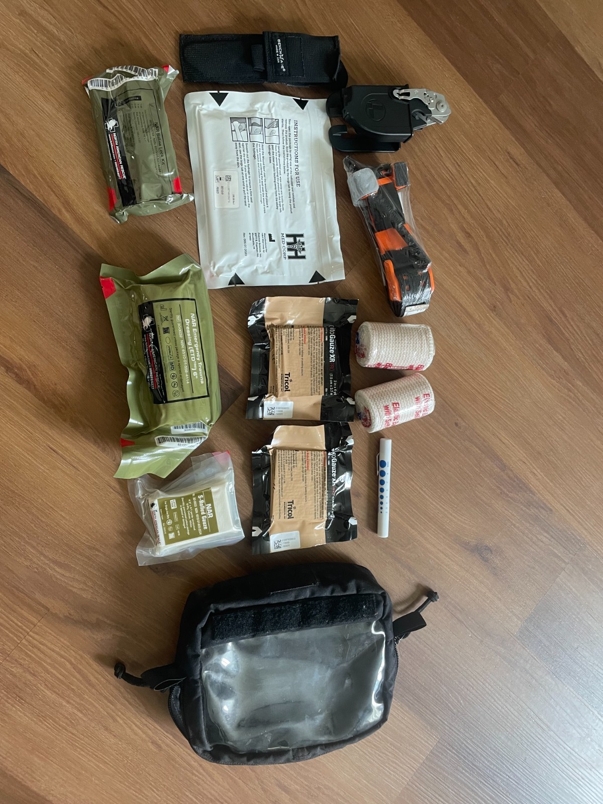 Mini Trauma Kit Med Bundle NAR SAM H&H Benchmade Leatherman Mystery Ranch