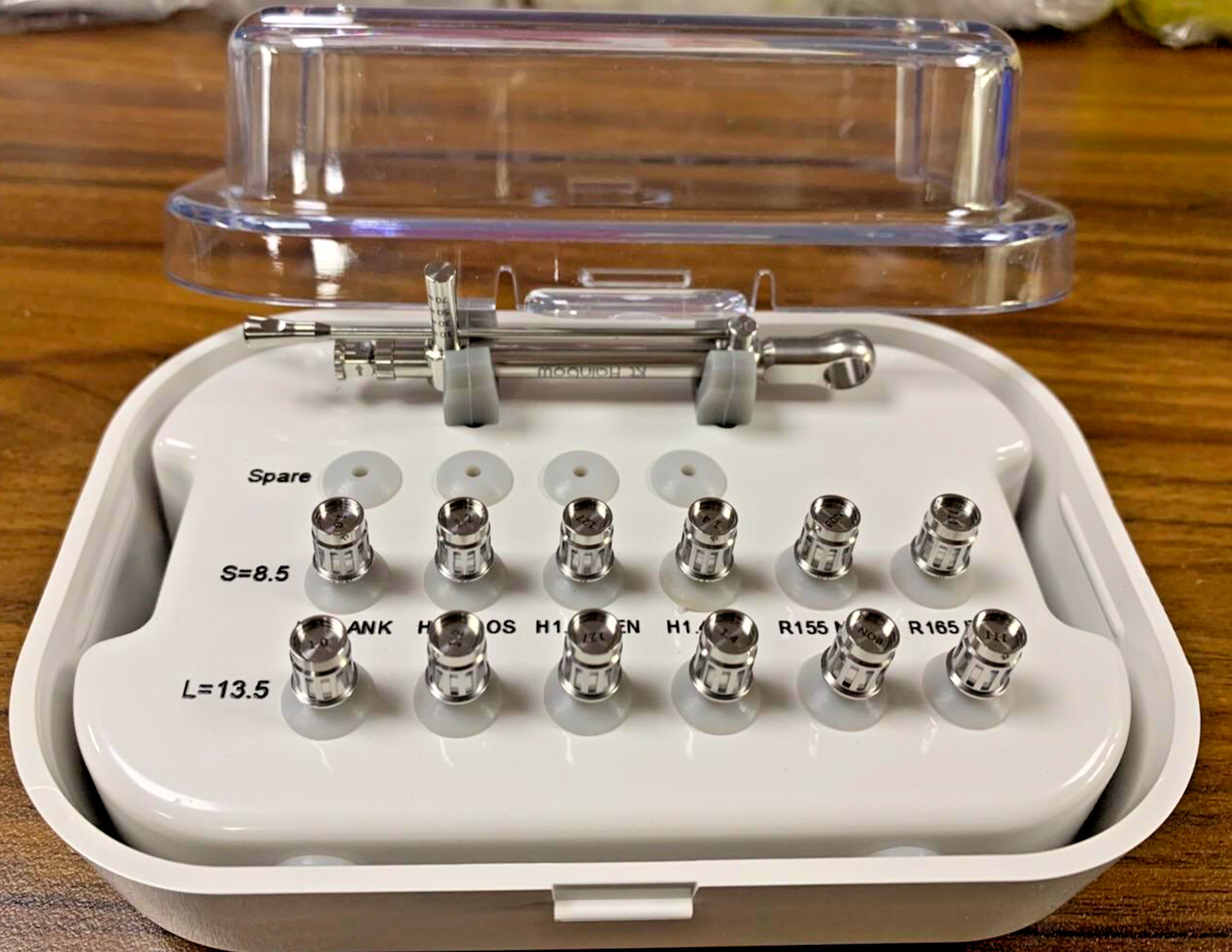 Dental Implant Torque Wrench Ratchet 10-70NCM 12 Drivers & Wrench Kit With Box