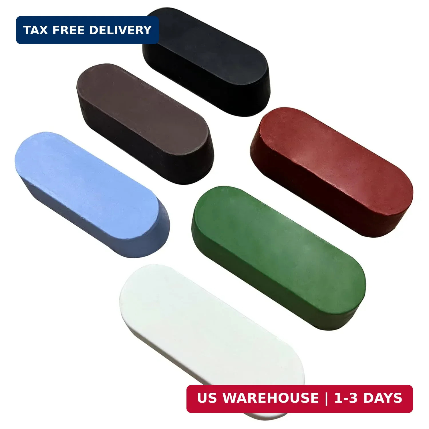 6 Pcs Metal Polishing Buffing Compound for Buffing Wheel, Polish Paste, Each …