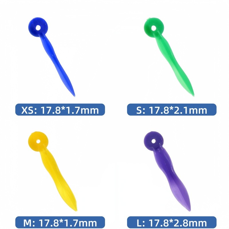 Disposable Plastic Wave Shape Dental Tooth Gap Composite Interdental Wedge Mixed