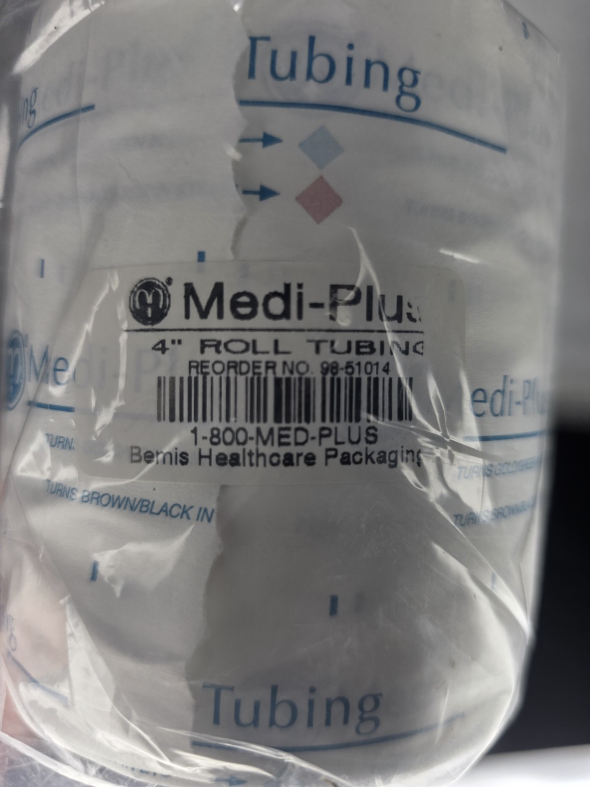 Medi-Plus Sterilization Rolls Tubing 4” x 100’ 98-51014 – 1 roll w/ Indicator
