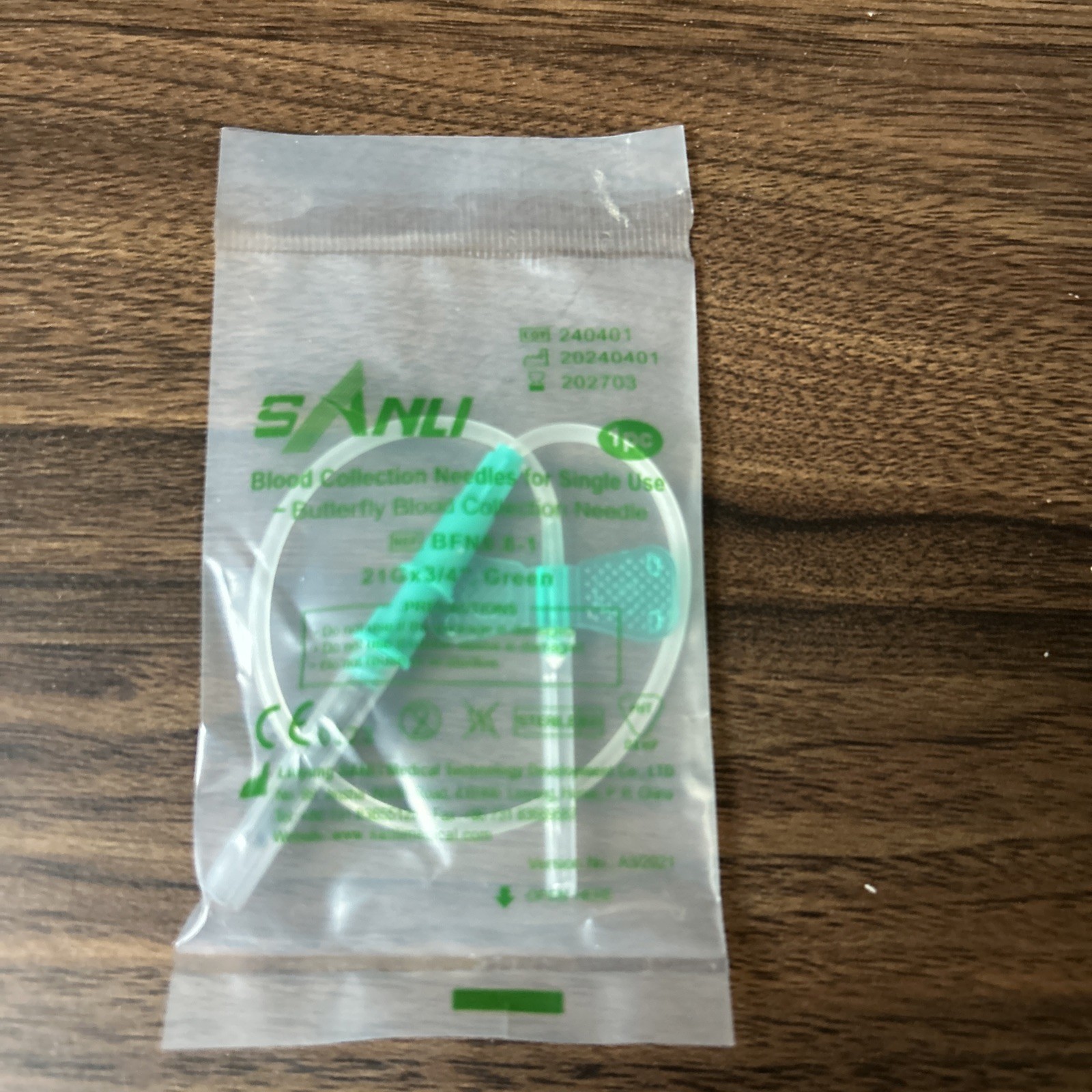 NEW BUTTERFLY Needles 21 G GREEN PACK OF 10 – Fast Ship !!