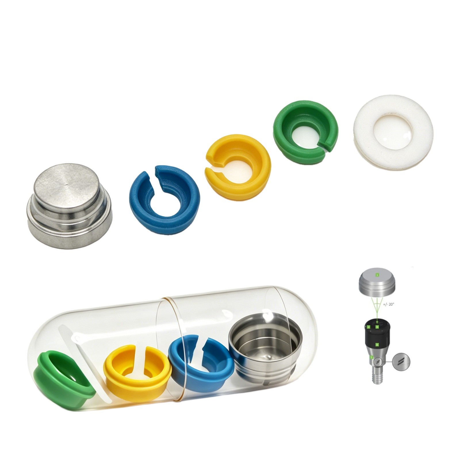 US Dental Novaloc Overdenture Retention Insert Mounting & Demounting Core Tool