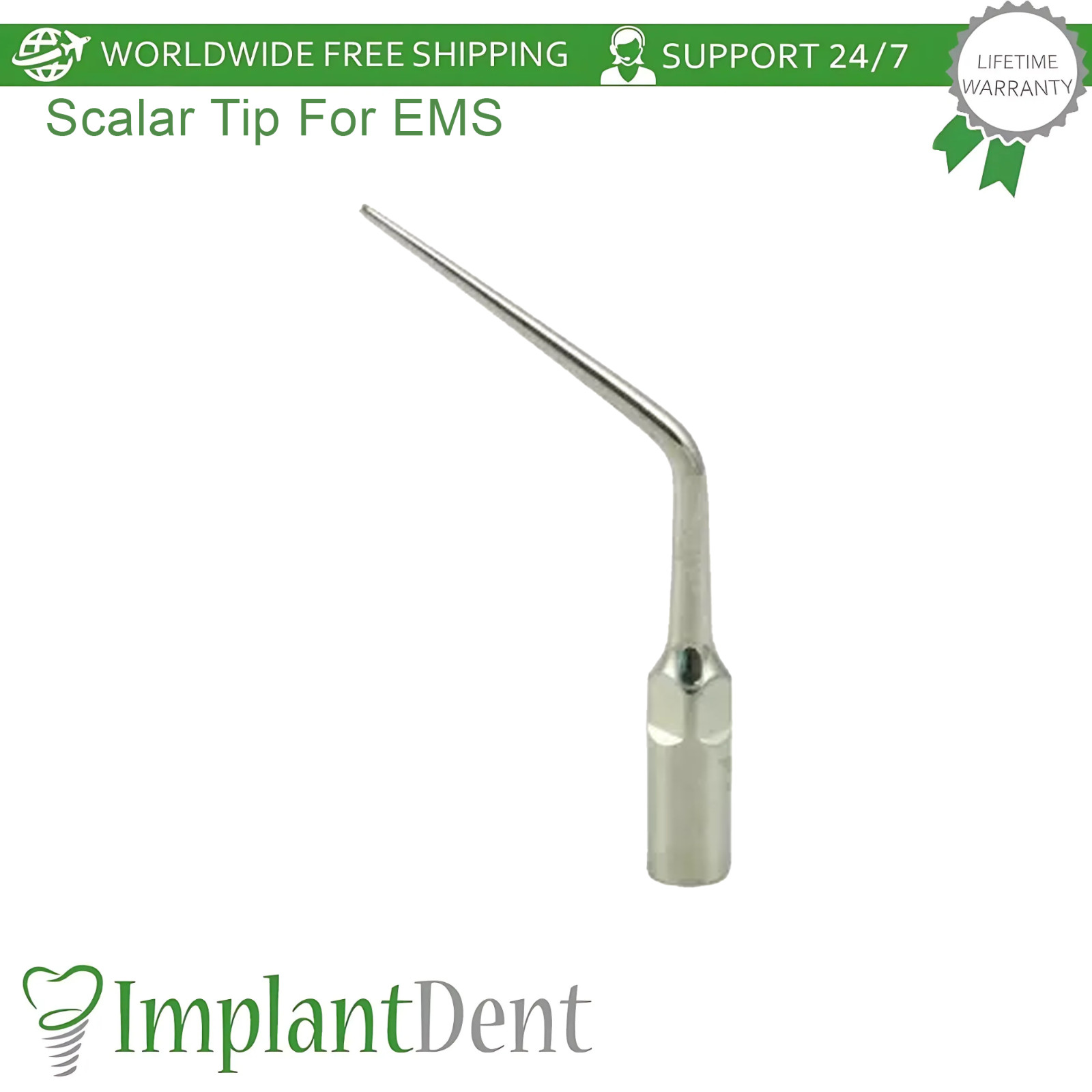 Dental Scalar Tip For EMS Remove Tartar and Stains Deep Clean Stainless Steel