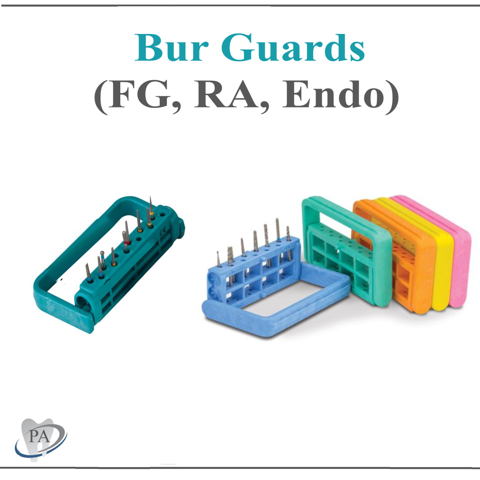 Dental 25-Hole Bur Block Sterilization Bur Guard, Fits Friction Grip Burs, 275°F