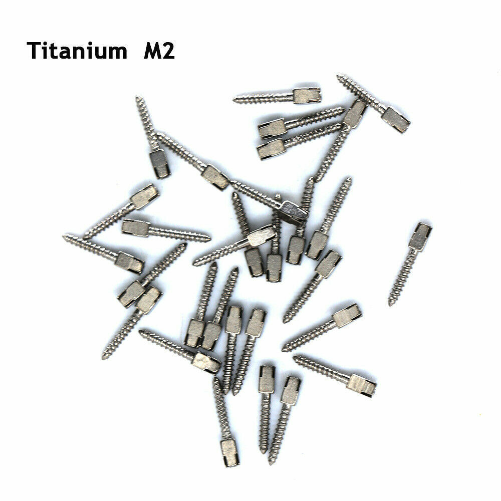 30Pcs Dental Conical Screw Posts Root Canal Pins Titanium Assorted All Size