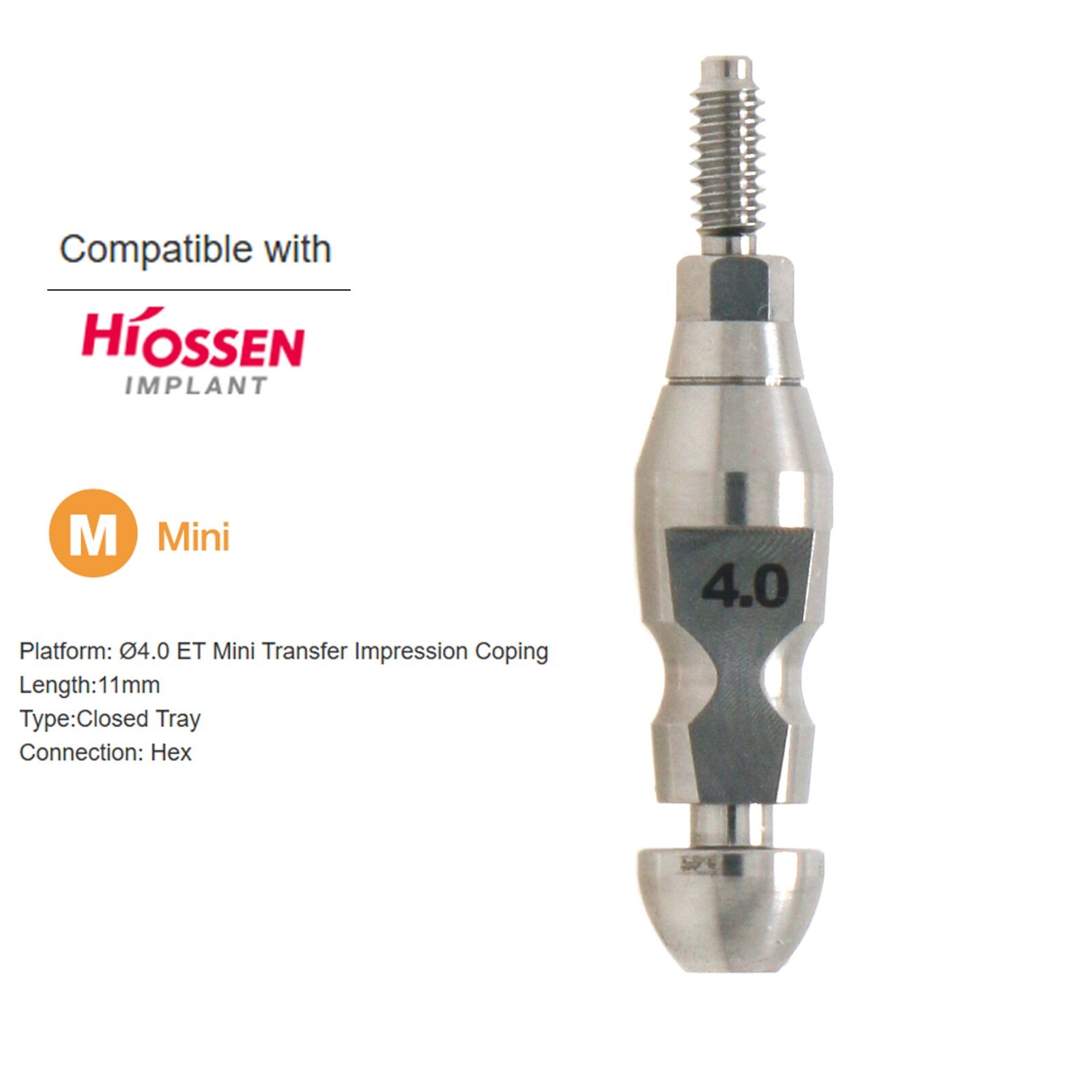 US Hiossen ET Transfer Impression Coping Open Closed Tray Standard Mini Platform